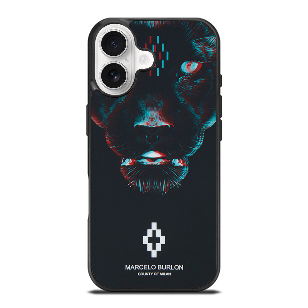 MARCELO BURLON BLACK PANTHER iPhone 17 Case Cover