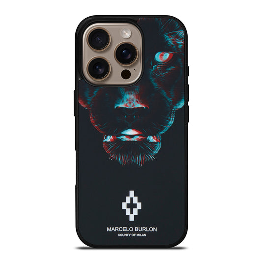 MARCELO BURLON BLACK PANTHER iPhone 16 Pro Case Cover