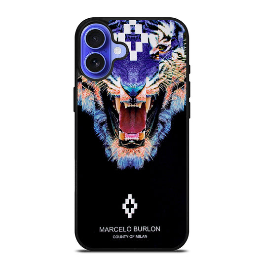 MARCELO BURLON BLUE LION iPhone 16 Case Cover