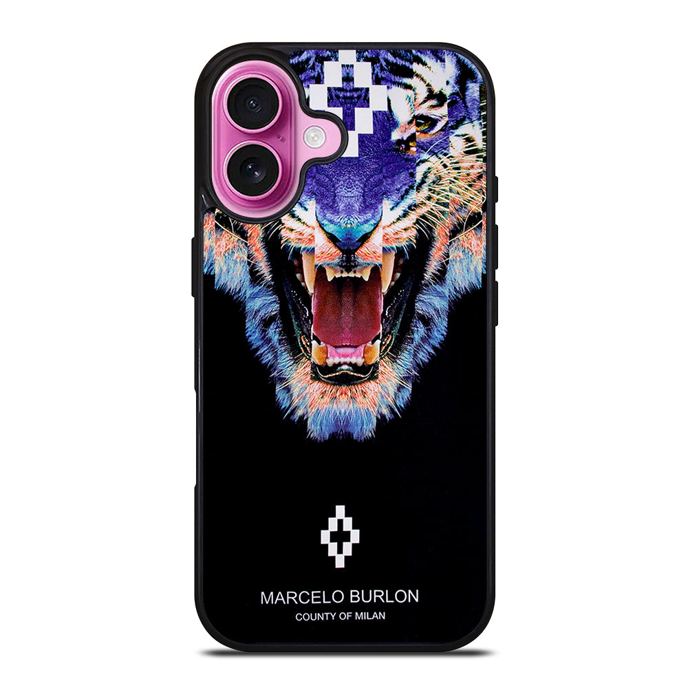 MARCELO BURLON BLUE LION iPhone 16 Plus Case Cover