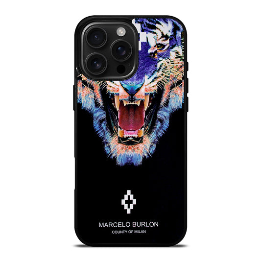 MARCELO BURLON BLUE LION iPhone 16 Pro Max Case Cover