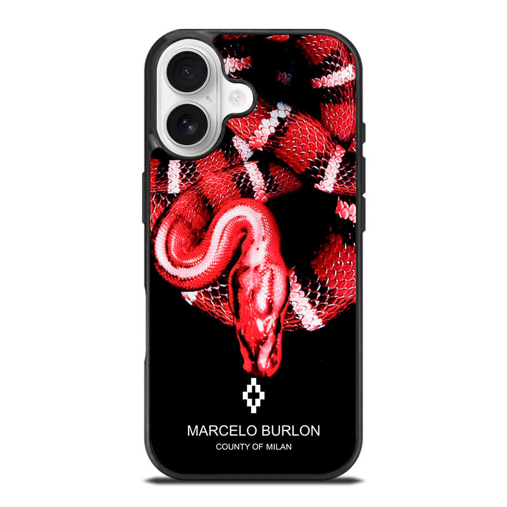 MARCELO BURLON SNAKE RED iPhone 17 Case Cover