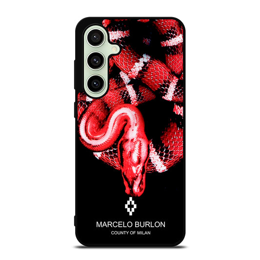 MARCELO BURLON SNAKE RED Samsung Galaxy S24 FE Case Cover