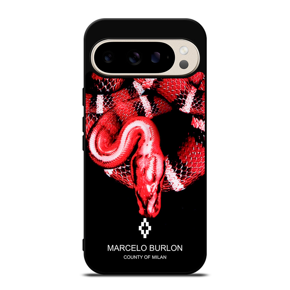 MARCELO BURLON SNAKE RED Google Pixel 9 Pro Case Cover