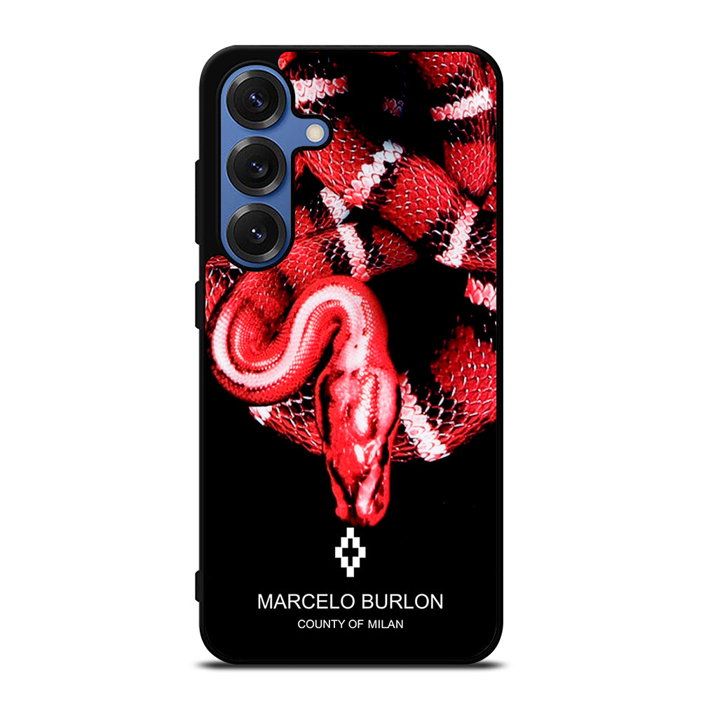 MARCELO BURLON SNAKE RED Samsung Galaxy S25 Case Cover