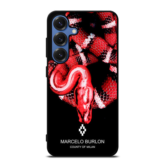 MARCELO BURLON SNAKE RED Samsung Galaxy S25 Case Cover