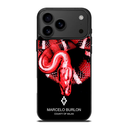 MARCELO BURLON SNAKE RED iPhone 17 Pro Max Case Cover