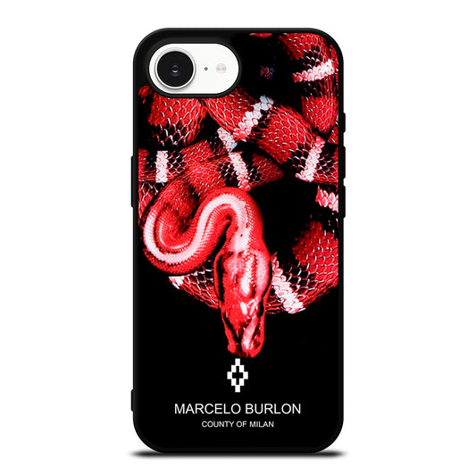 MARCELO BURLON SNAKE RED iPhone 16e Case Cover