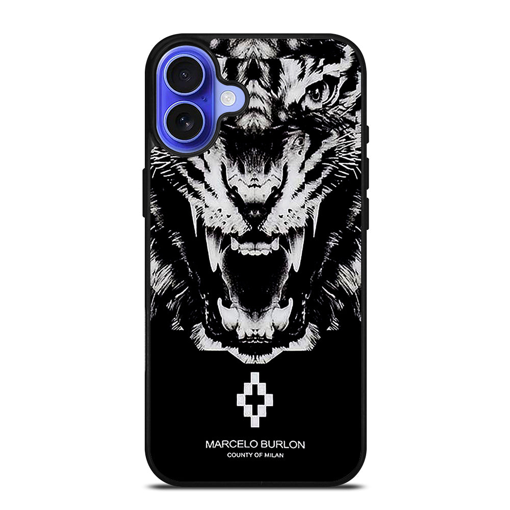 MARCELO BURLON WHITE LION iPhone 16 Case Cover