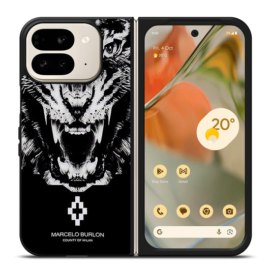 MARCELO BURLON WHITE LION Google Pixel 9 Pro Fold Case Cover