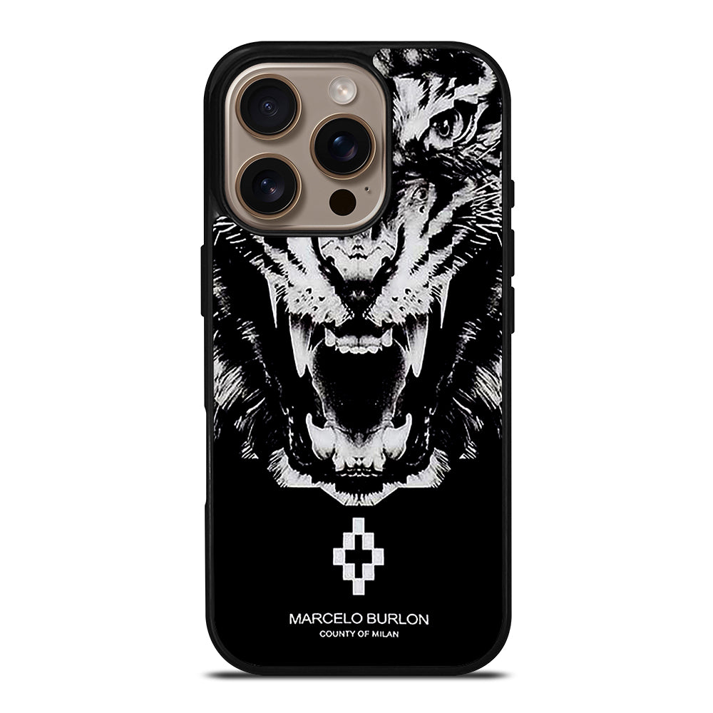 MARCELO BURLON WHITE LION iPhone 16 Pro Case Cover