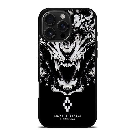 MARCELO BURLON WHITE LION iPhone 16 Pro Max Case Cover