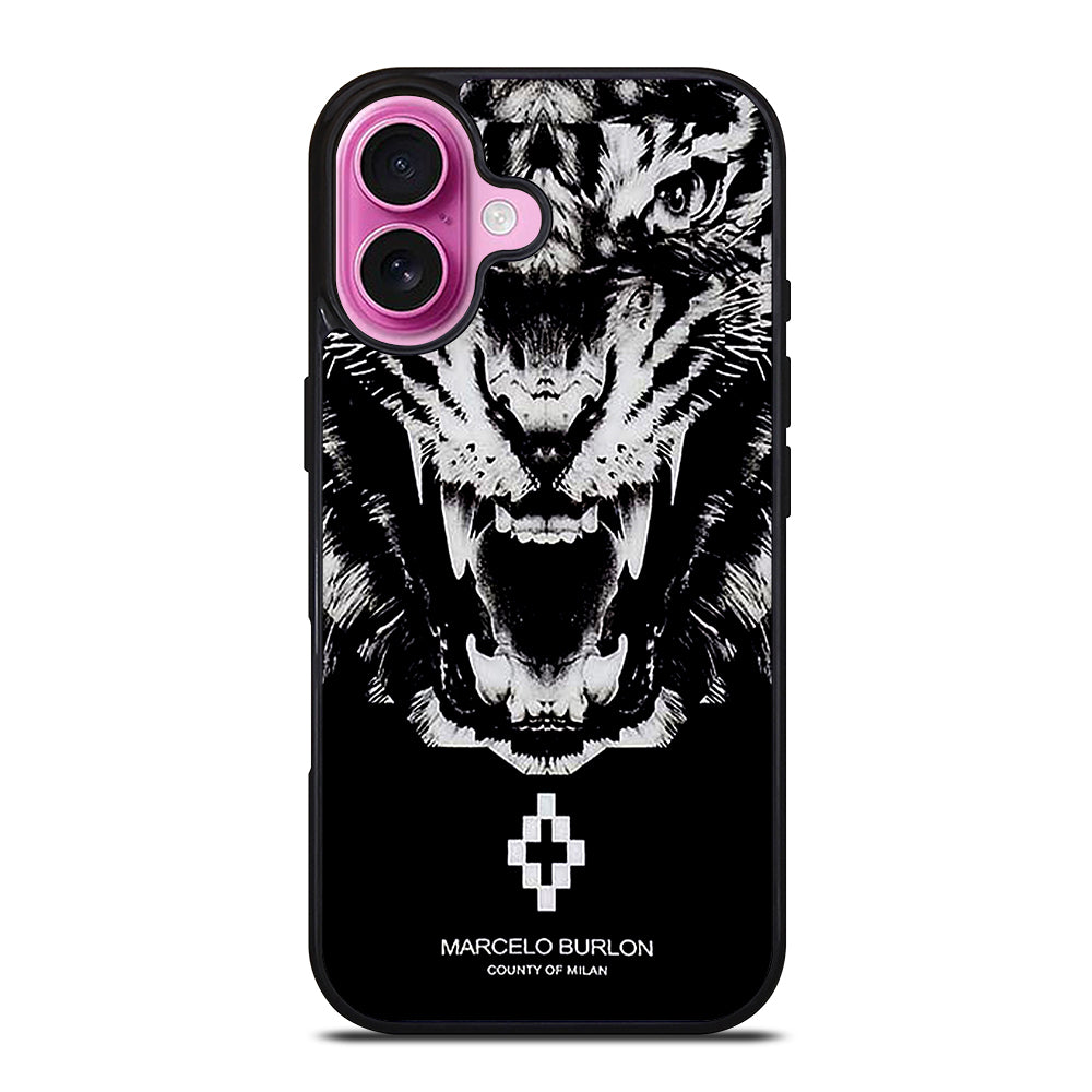 MARCELO BURLON WHITE LION iPhone 16 Plus Case Cover