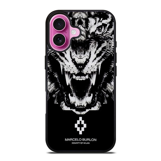 MARCELO BURLON WHITE LION iPhone 16 Plus Case Cover