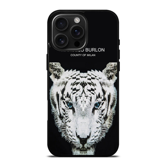 MARCELO BURLON WHITE TIGER iPhone 16 Pro Max Case Cover