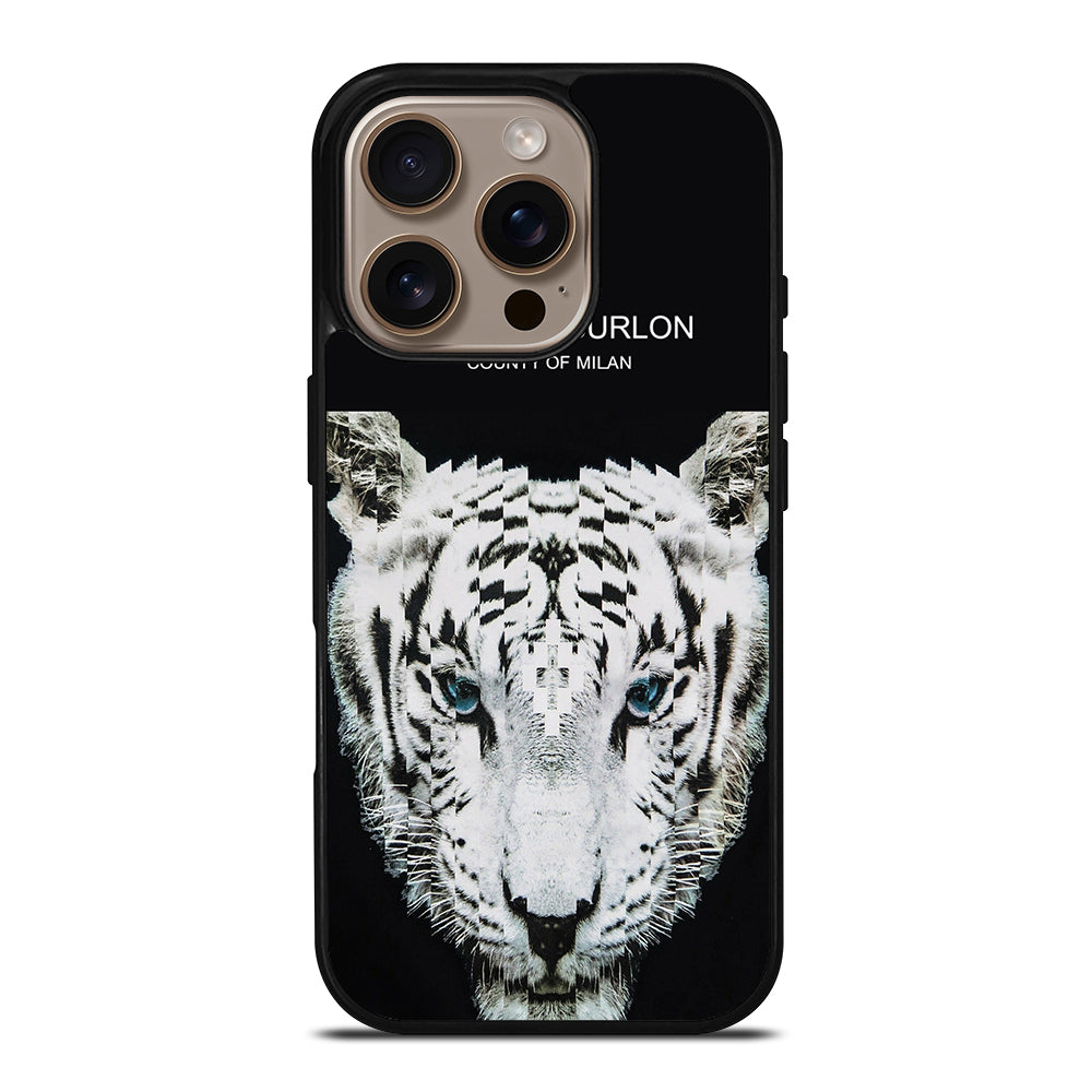 MARCELO BURLON WHITE TIGER iPhone 16 Pro Case Cover