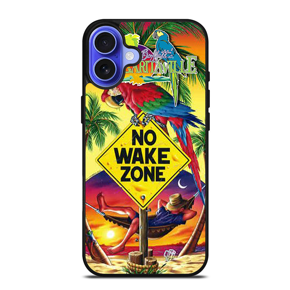 MARGARITAVILLE JIMMY BUFFETT'S NO WAKE ZONE iPhone 16 Case Cover