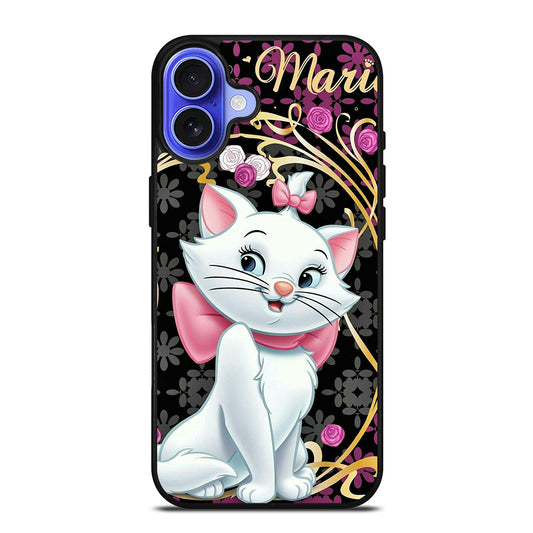 MARIE THE ARISTOCATS CAT FLORAL CARTOON iPhone 16 Case Cover