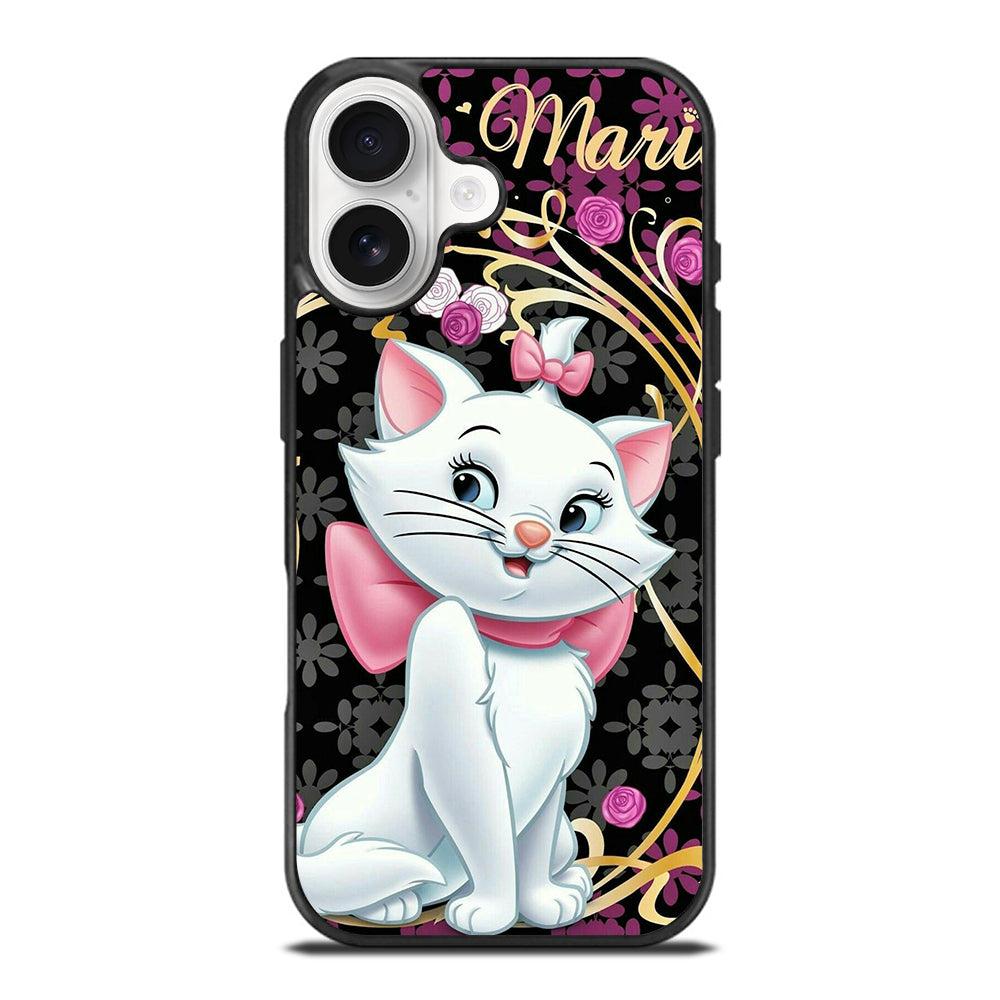 MARIE THE ARISTOCATS CAT FLORAL CARTOON iPhone 17 Case Cover