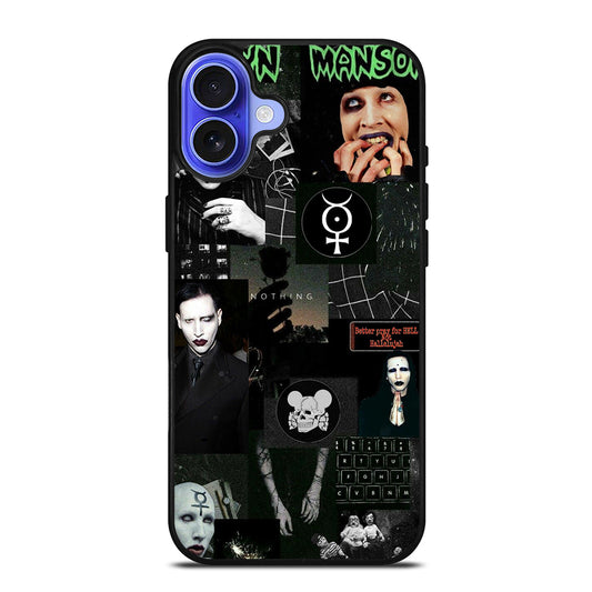 MARILYN MANSON COLLAGE iPhone 16 Case Cover