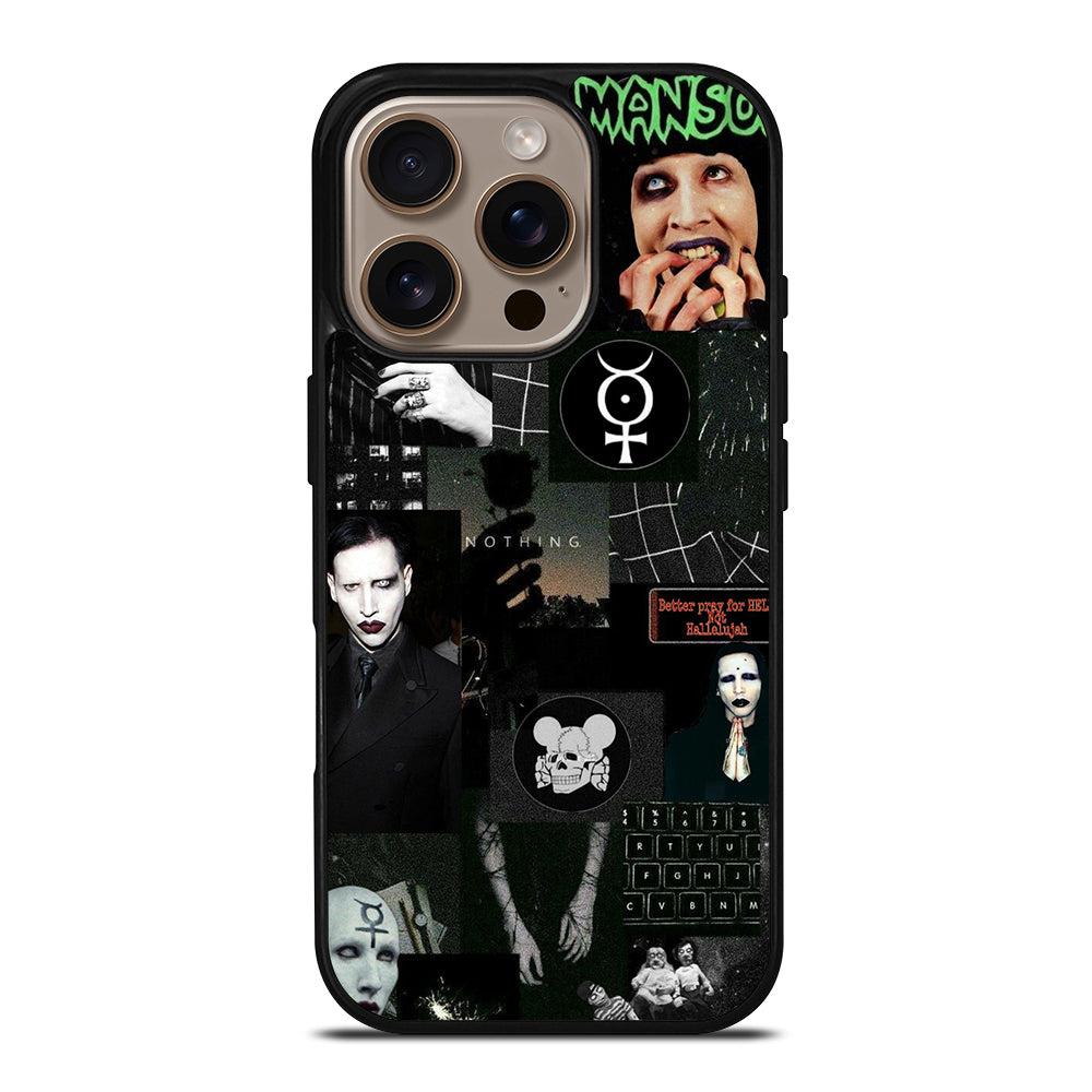 MARILYN MANSON COLLAGE iPhone 16 Pro Case Cover