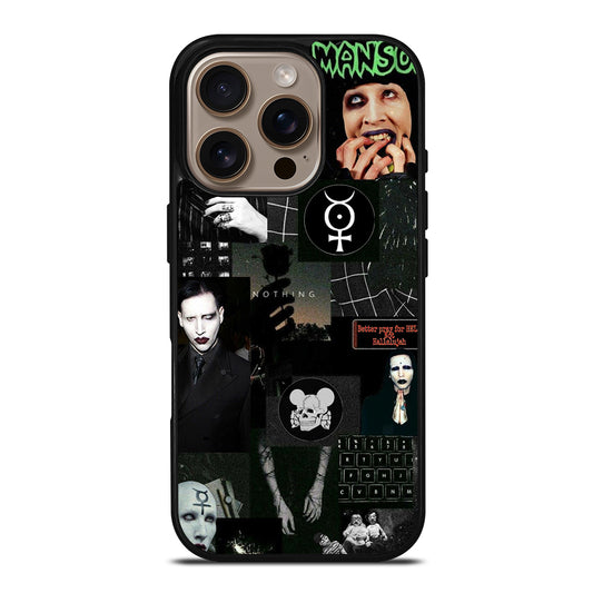 MARILYN MANSON COLLAGE iPhone 16 Pro Case Cover