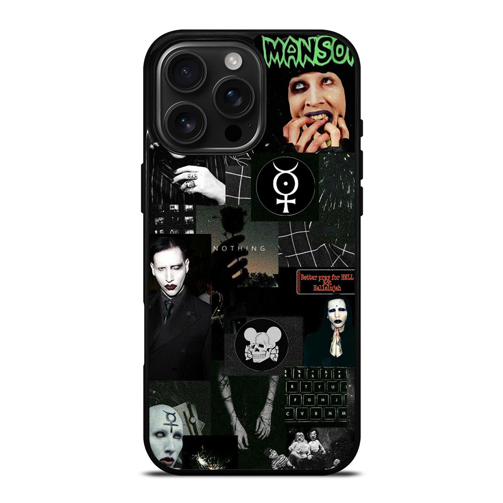 MARILYN MANSON COLLAGE iPhone 16 Pro Max Case Cover
