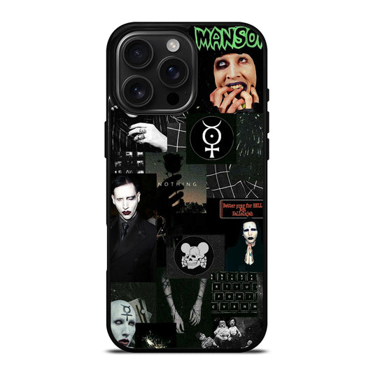 MARILYN MANSON COLLAGE iPhone 16 Pro Max Case Cover