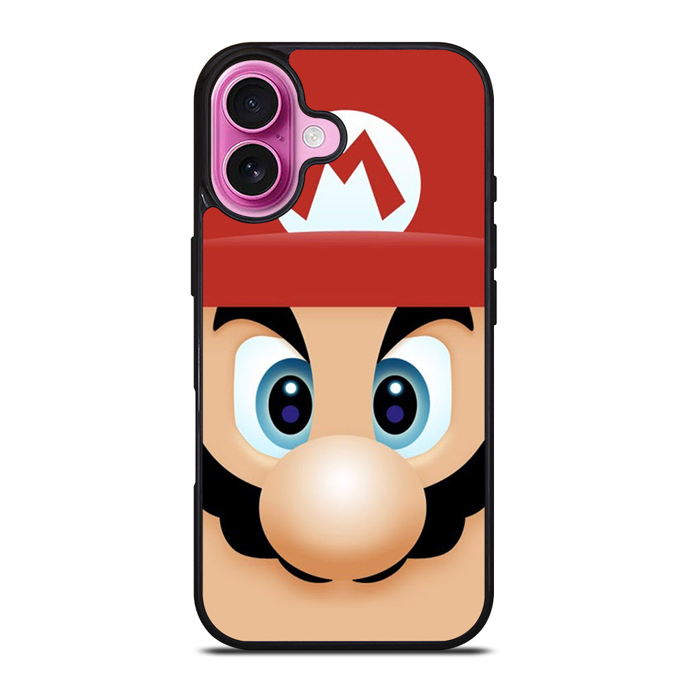 MARIO BROSS FACE iPhone 16 Plus Case Cover
