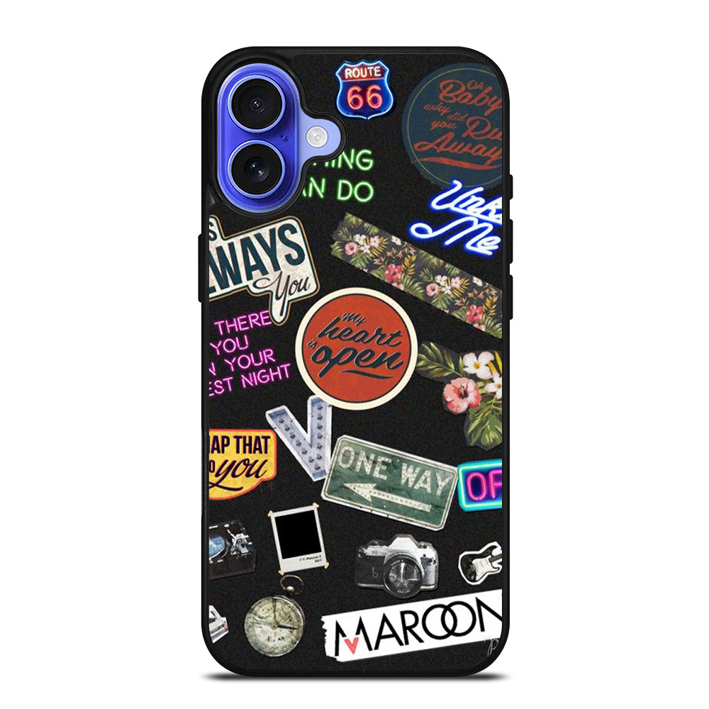 MAROON 5 PATTERN iPhone 16 Case Cover