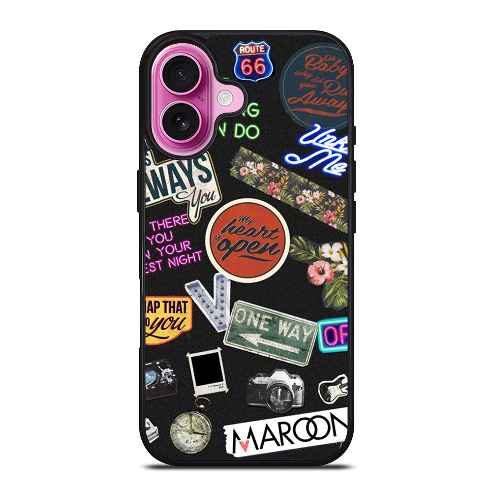 MAROON 5 PATTERN iPhone 16 Plus Case Cover