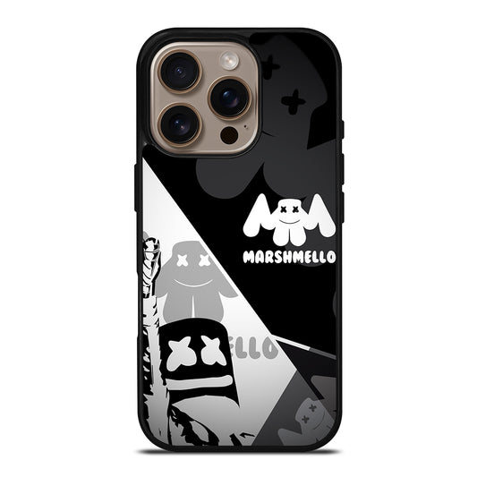 MARSHMELLO BLACK WHITE iPhone 16 Pro Case Cover