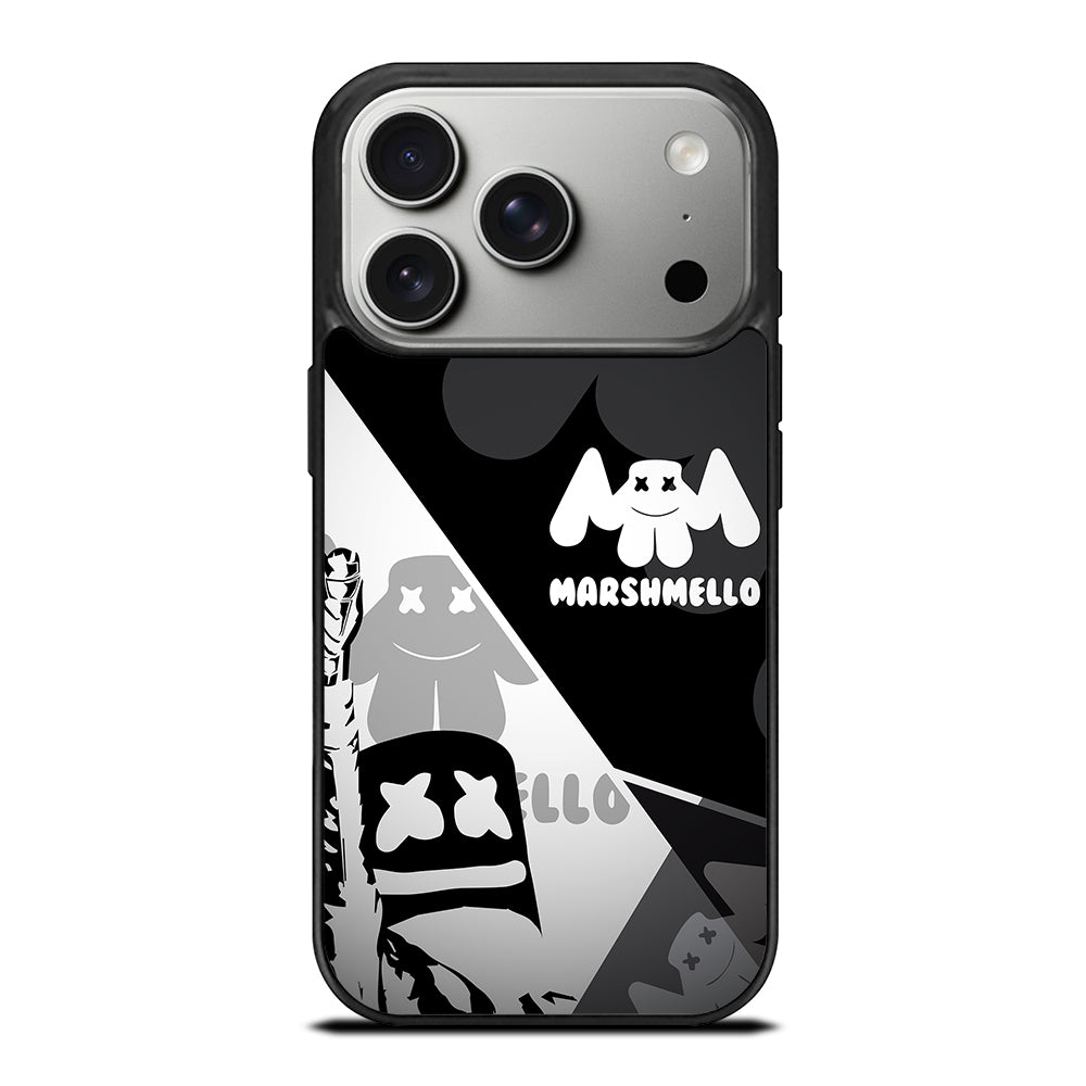 MARSHMELLO BLACK WHITE iPhone 17 Pro Case Cover