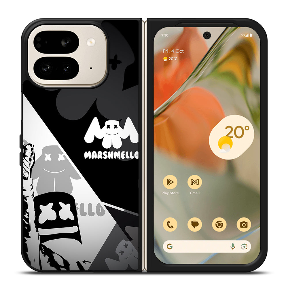 MARSHMELLO BLACK WHITE Google Pixel 9 Pro Fold Case Cover