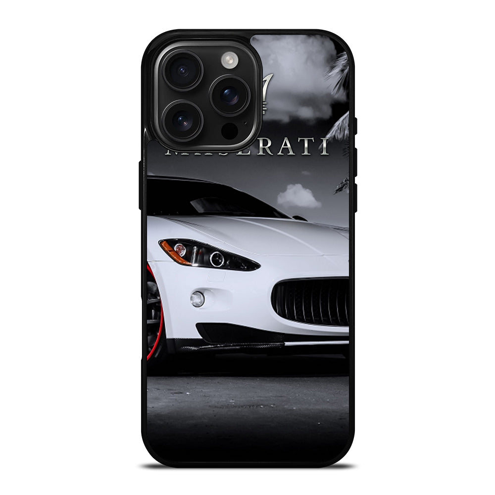 MASERATI WHITE CAR iPhone 16 Pro Max Case Cover