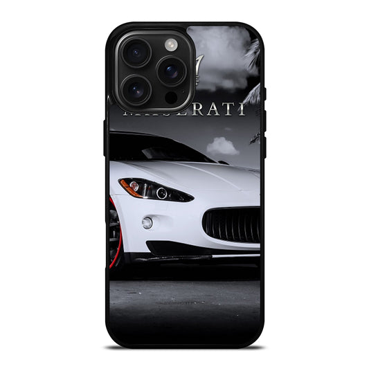MASERATI WHITE CAR iPhone 16 Pro Max Case Cover
