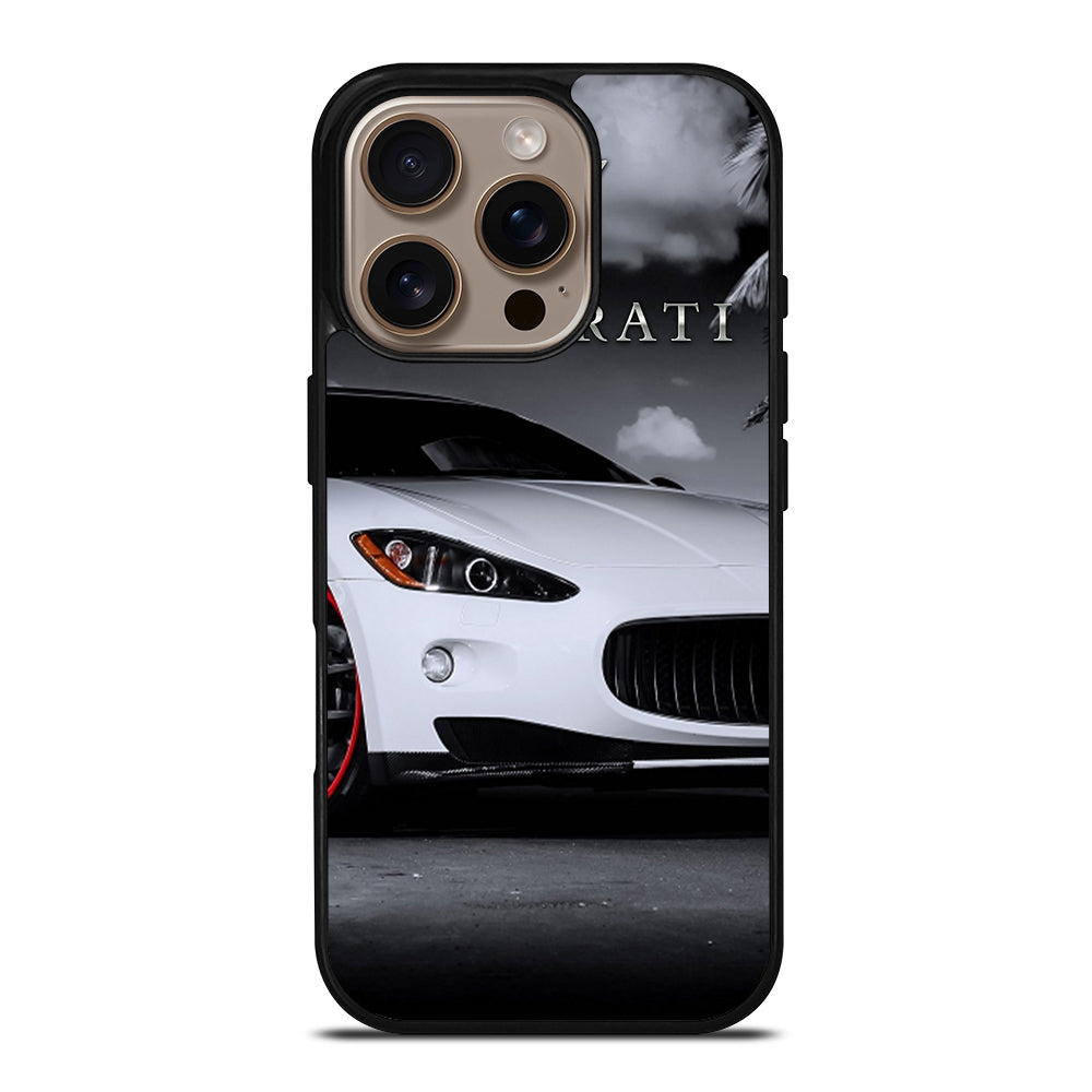 MASERATI WHITE CAR iPhone 16 Pro Case Cover