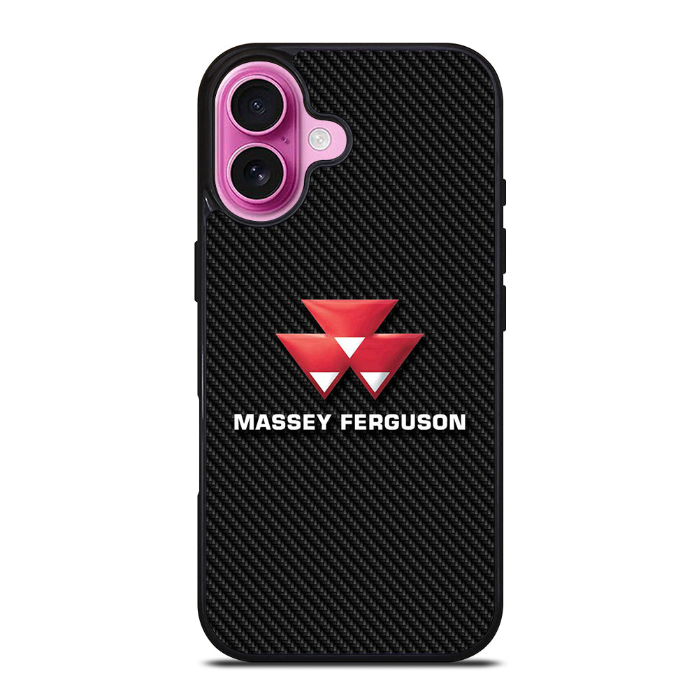 MASSEY FERGUSON LOGO CARBON iPhone 16 Plus Case Cover