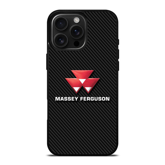 MASSEY FERGUSON LOGO CARBON iPhone 16 Pro Max Case Cover
