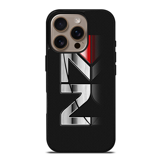 MASS EFFECT N7 LOGO CARBON iPhone 16 Pro Case Cover