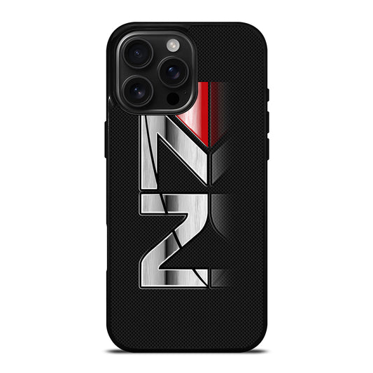 MASS EFFECT N7 LOGO CARBON iPhone 16 Pro Max Case Cover