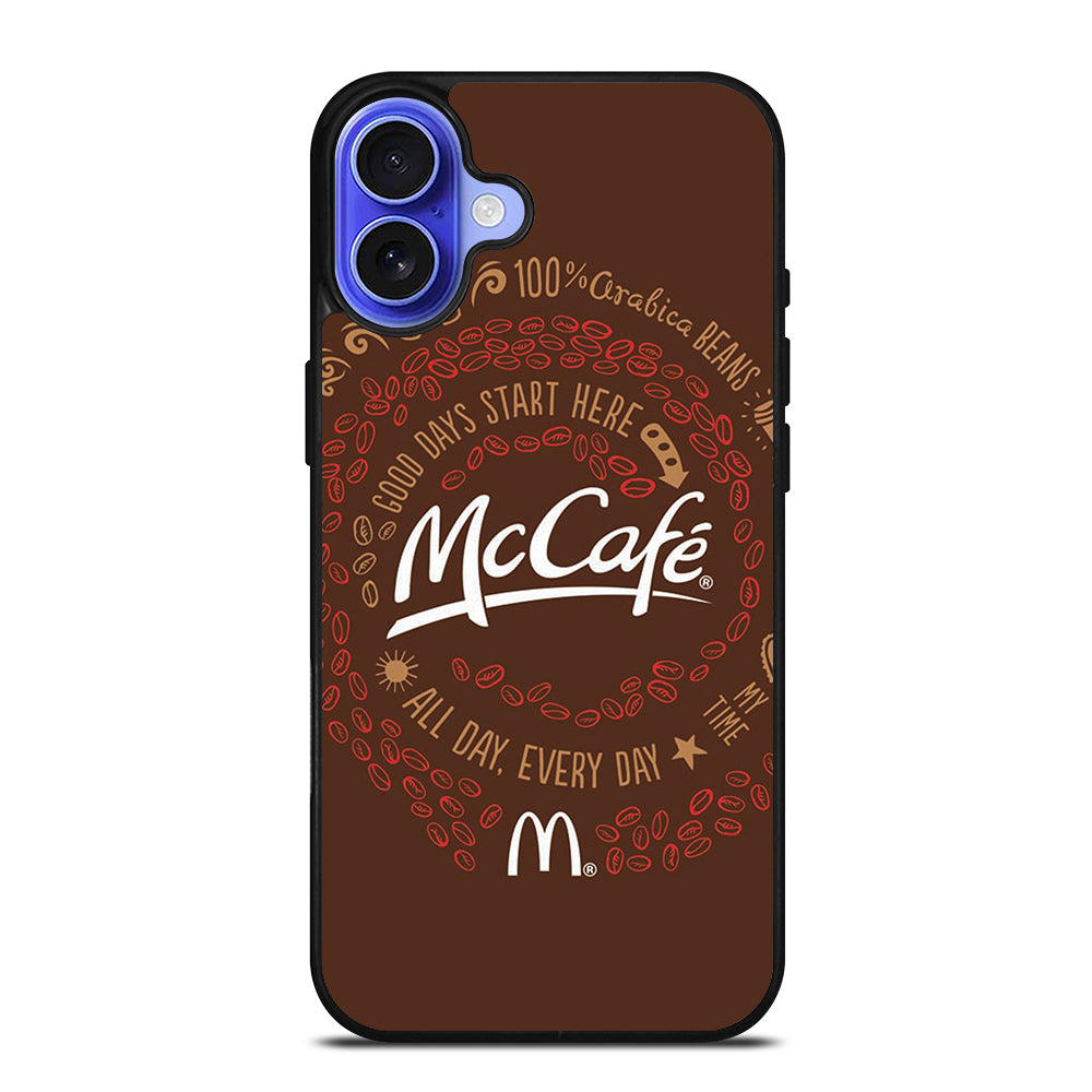 MCCAFE LOGO QUOTE iPhone 16 Case Cover