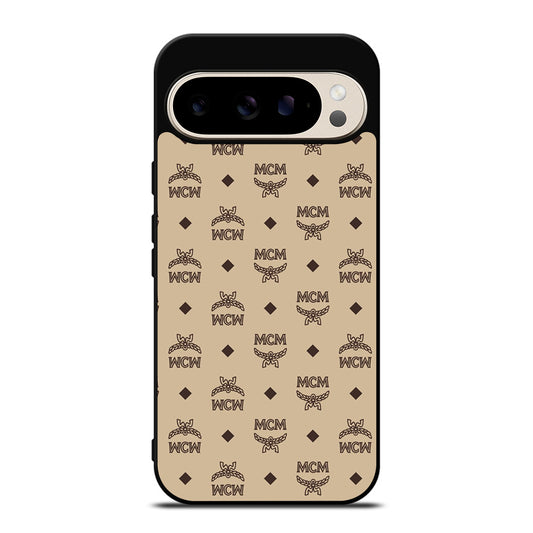 MCM WORLD WIDE BROWN LEATHER PATTERN 2 Google Pixel 9 Pro Case Cover
