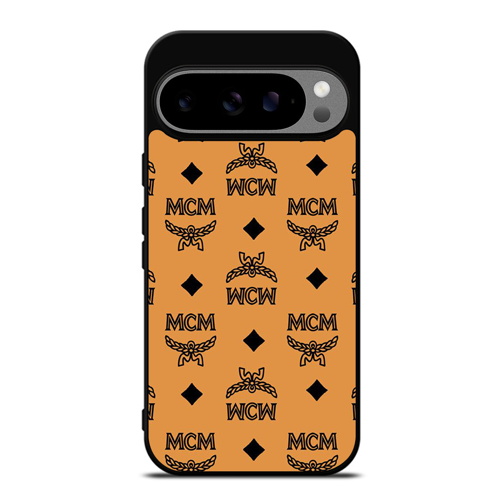 MCM WORLD WIDE BROWN LEATHER PATTERN Google Pixel 9 Pro XL Case Cover