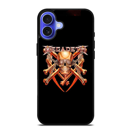 MEGADETH SKULL LOGO iPhone 16 Case Cover