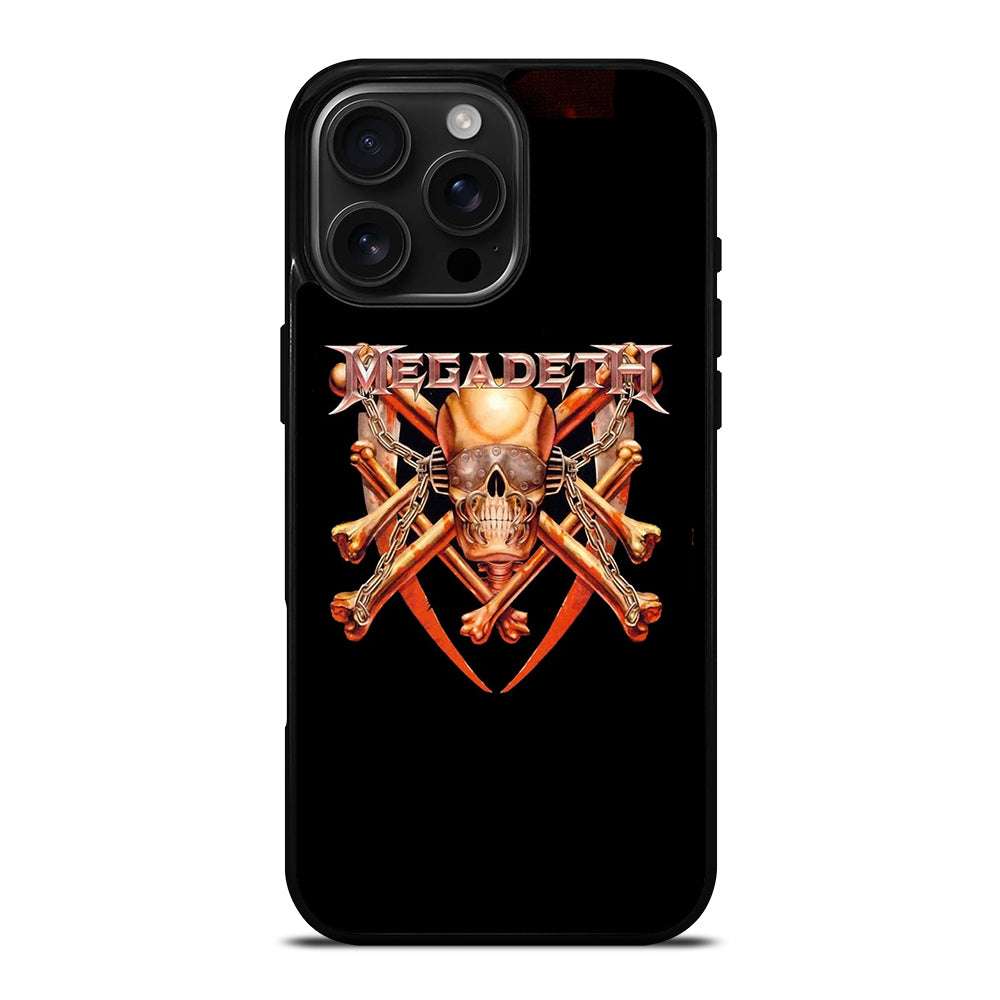 MEGADETH SKULL LOGO iPhone 16 Pro Max Case Cover