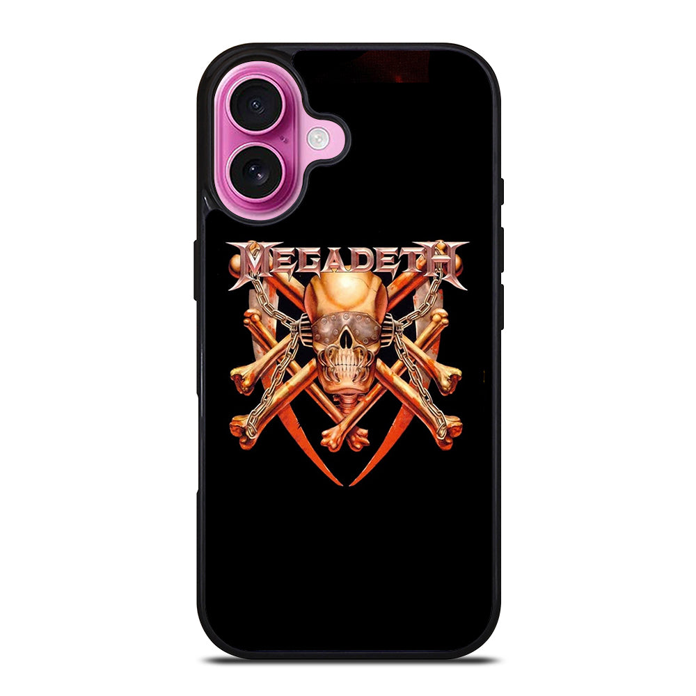 MEGADETH SKULL LOGO iPhone 16 Plus Case Cover