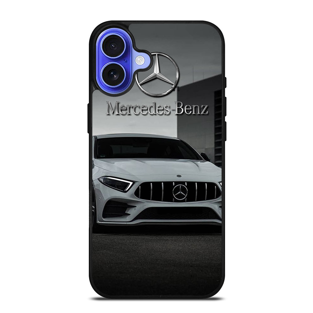 MERCEDES BENZ WHITE CAR iPhone 16 Case Cover