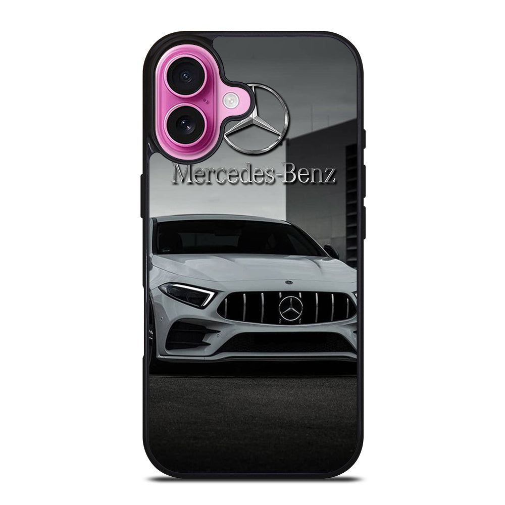 MERCEDES BENZ WHITE CAR iPhone 16 Plus Case Cover