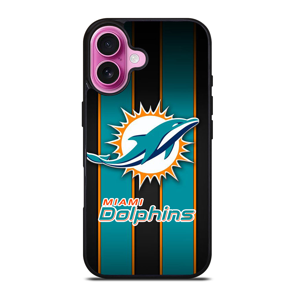 MIAMI DOLPHINS NFL LOGO 3 iPhone 16 Plus Case Cover